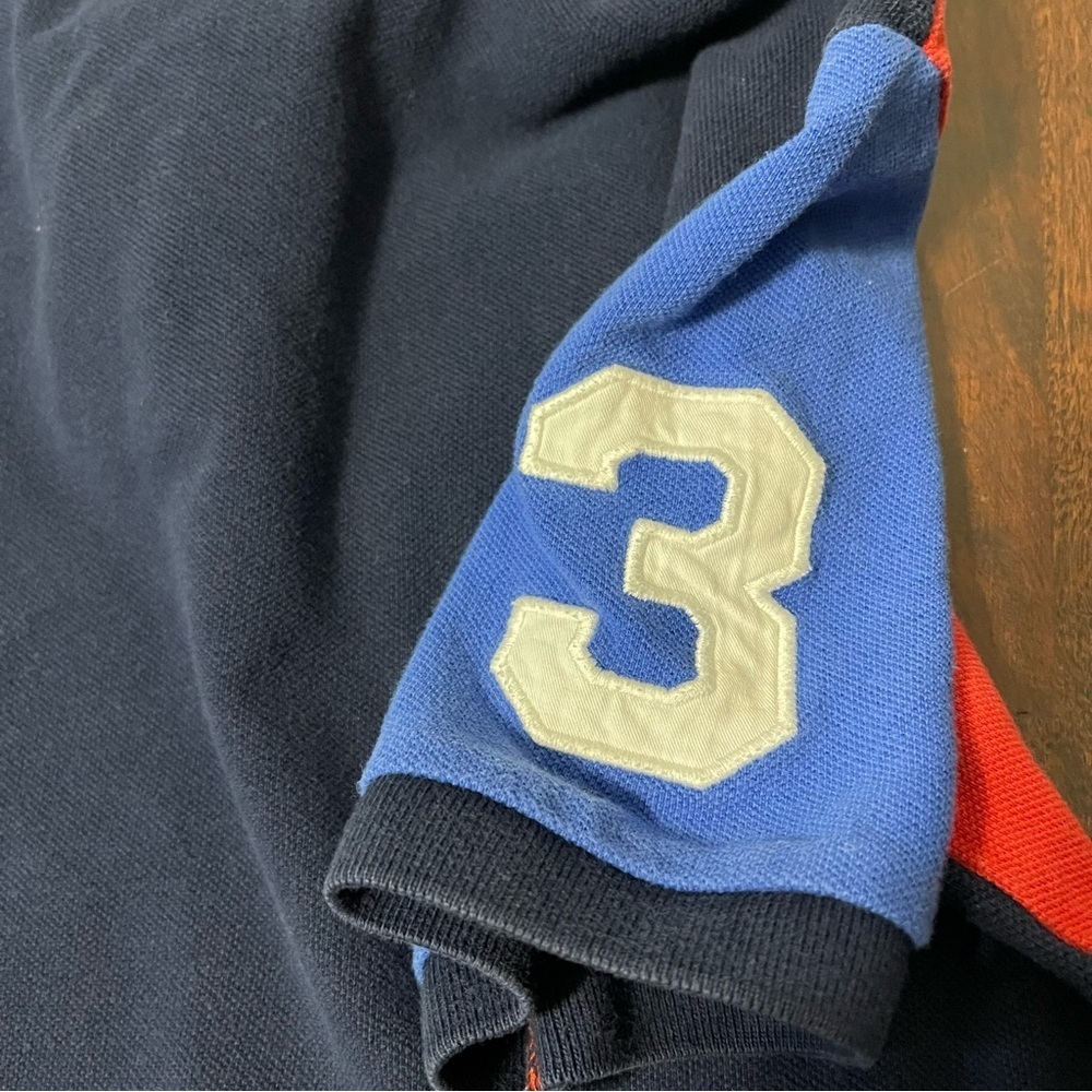 Polo Ralph Lauren Color Block Polo Boys Medium 10-12 Big Pony Cotton - Picture 8 of 9